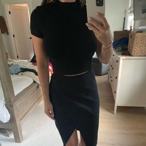 Two piece sweater and skirt set